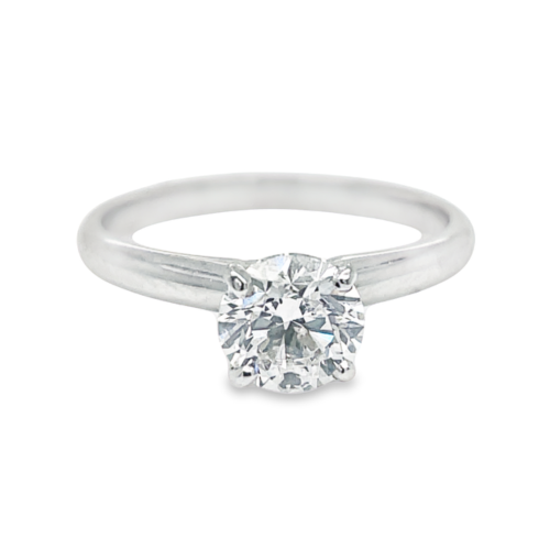 1.01ct ROUND BRILLIANT CUT DIAMOND SOLITAIRE ENGAGEMENT RING