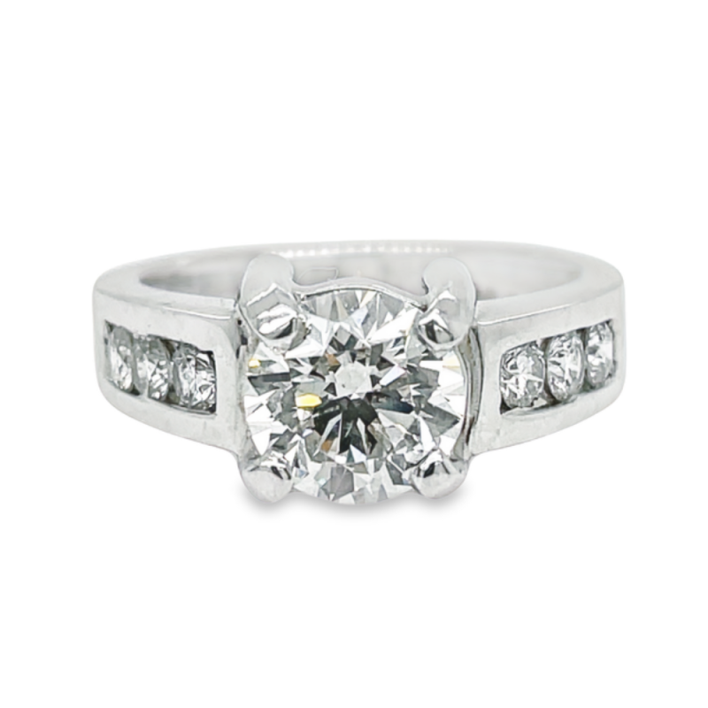 1.55ct ROUND BRILLIANT CUT DIAMOND ENGAGEMENT RING