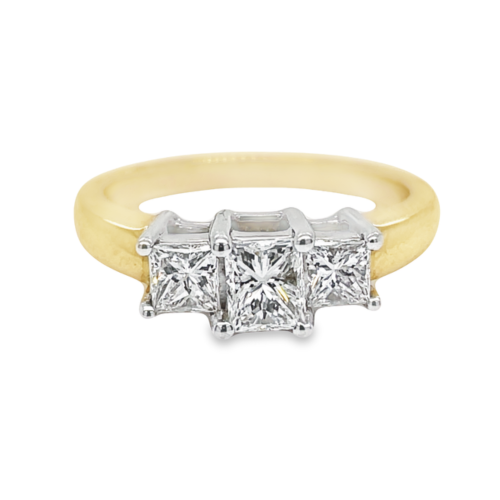 0.51ct PRINCESS CUT DIAMOND ENGAGEMENT RING
