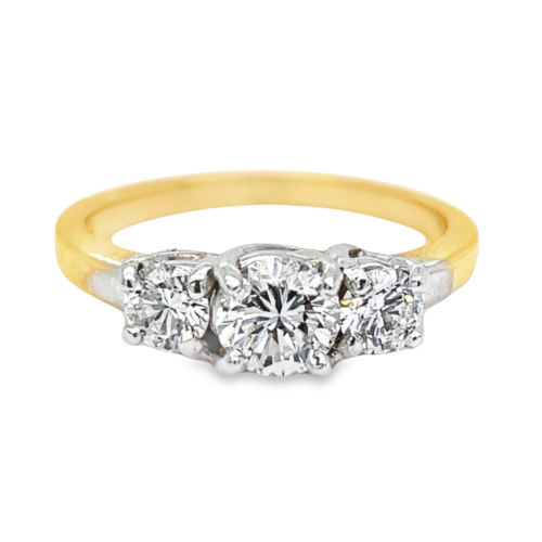 0.61ct ROUND BRILLIANT CUT DIAMOND ENGAGEMENT RING