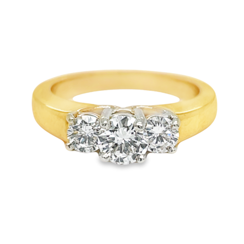 0.51ct ROUND BRILLIANT CUT DIAMOND ENGAGEMENT RING