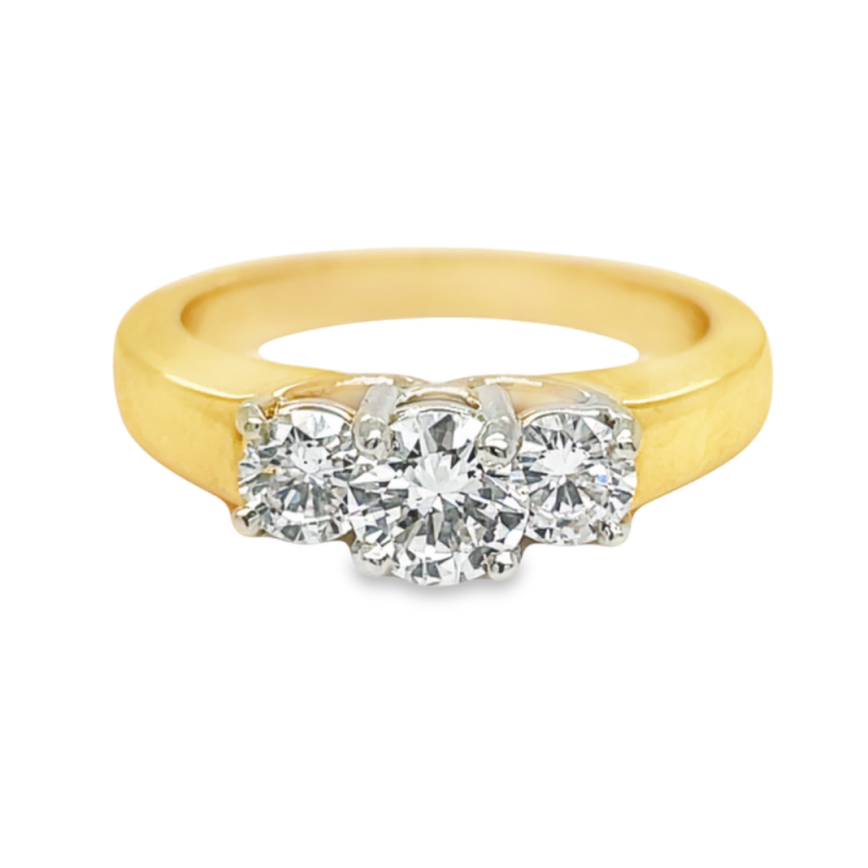 0.51ct ROUND BRILLIANT CUT DIAMOND ENGAGEMENT RING