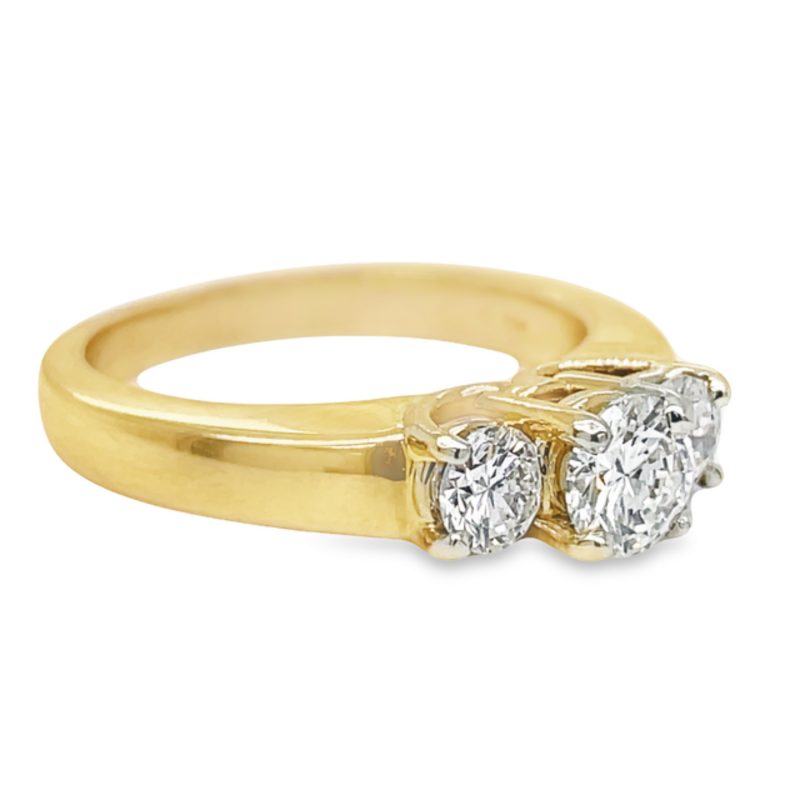 0.51ct ROUND BRILLIANT CUT DIAMOND ENGAGEMENT RING - Image 2