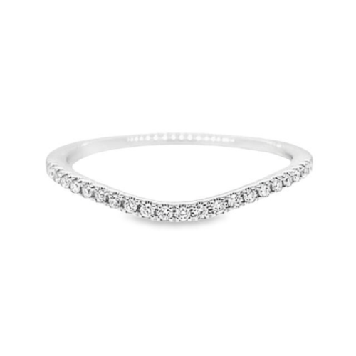 0.08ct TOTAL WEIGHT CURVED DIAMOND BAND