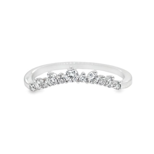 0.20ct TOTAL WEIGHT CURVED DIAMOND BAND