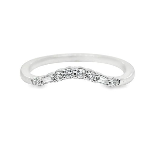 0.34ct TOTAL WEIGHT CURVED DIAMOND BAND