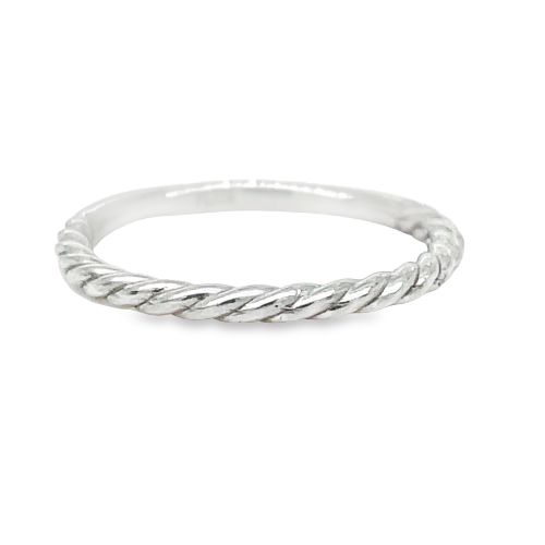 1.5MM PLATINUM TWISTED ROPE BAND