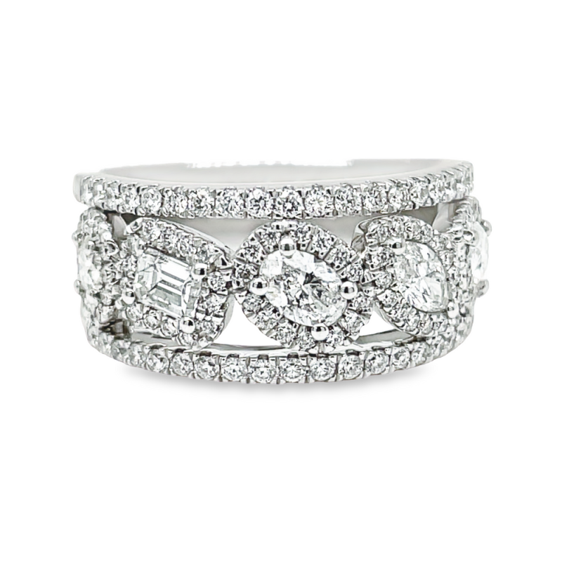 1.31ct TOTAL WEIGHT DIAMOND FASHION RING