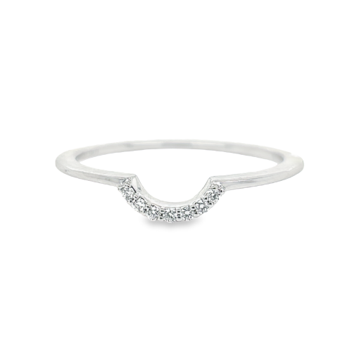 0.04ct TOTAL WEIGHT CURVED DIAMOND BAND