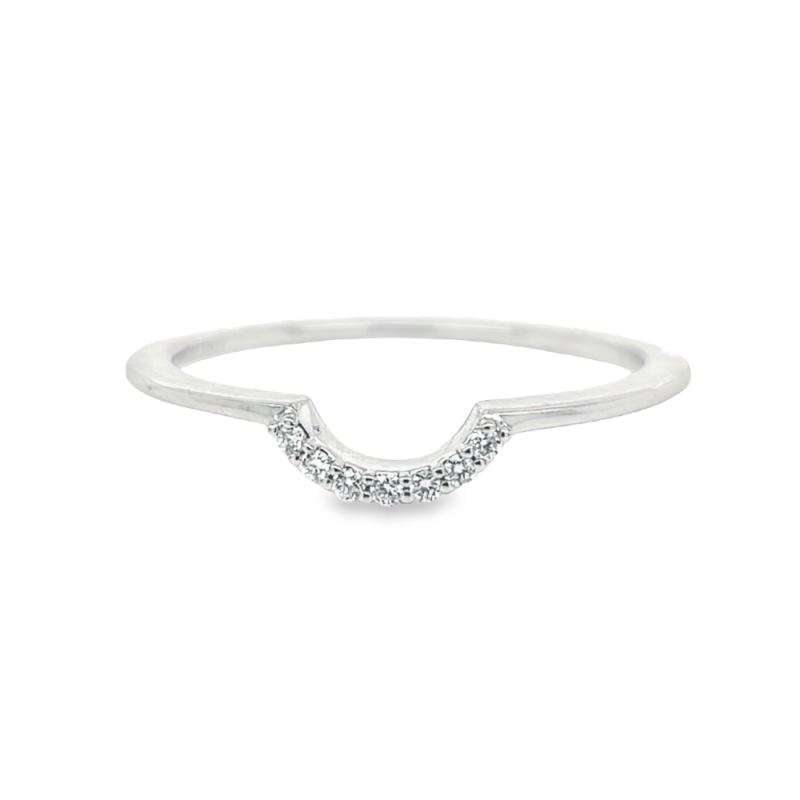 0.04ct TOTAL WEIGHT CURVED DIAMOND BAND