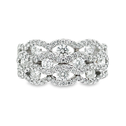 1.38ct TOTAL WEIGHT DIAMOND FASHION RING
