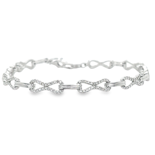 0.91ct TOTAL WEIGHT DIAMOND TENNIS BRACELET