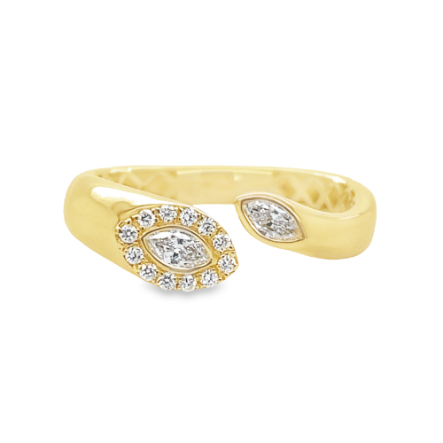 0.22ct TOTAL WEIGHT DIAMOND FASHION RING