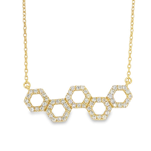 DIAMOND HONEYCOMB NECKLACE