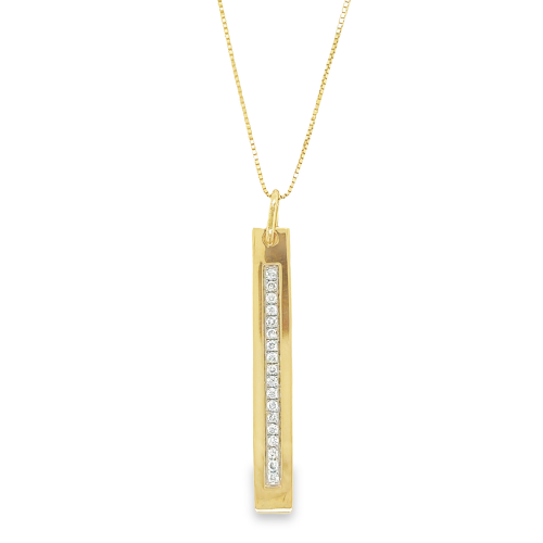 DIAMOND DROP STICK NECKLACE