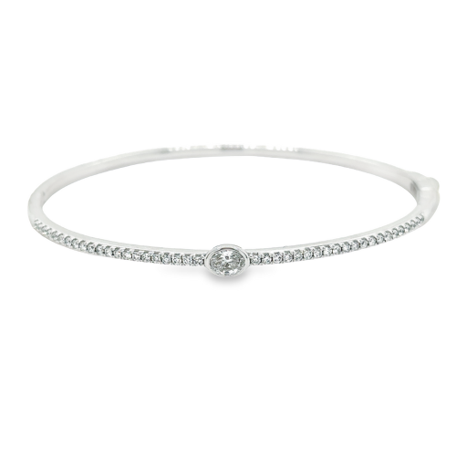 0.63ct TOTAL WEIGHT DIAMOND BANGLE BRACELET