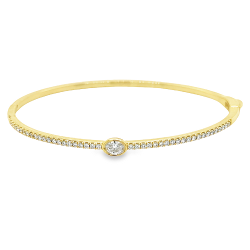 0.63ct TOTAL WEIGHT DIAMOND BANGLE BRACELET