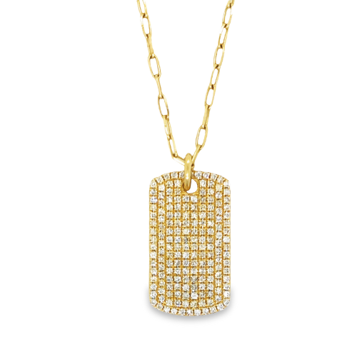 DIAMOND TAG NECKLACE