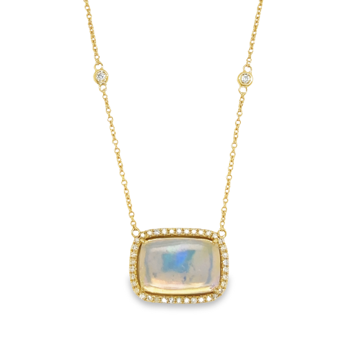 OPAL & DIAMOND NECKLACE