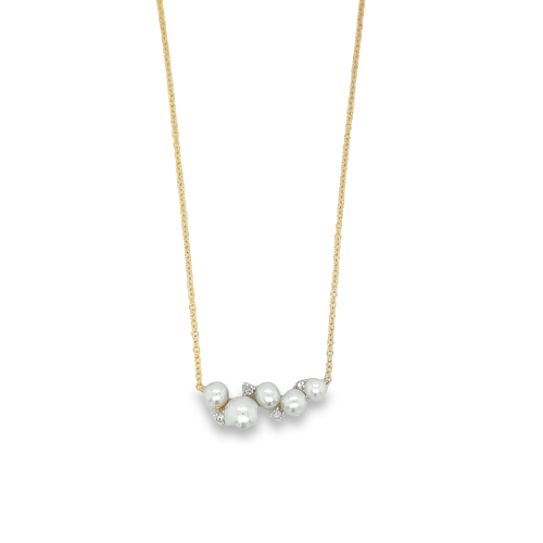 PEARL & DIAMOND NECKLACE