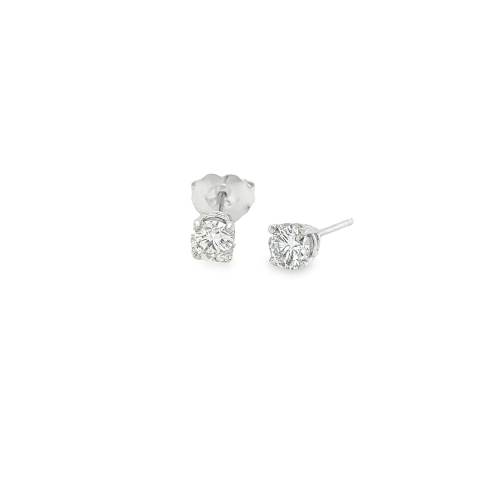 0.59ct TOTAL WEIGHT DIAMOND STUD EARRINGS
