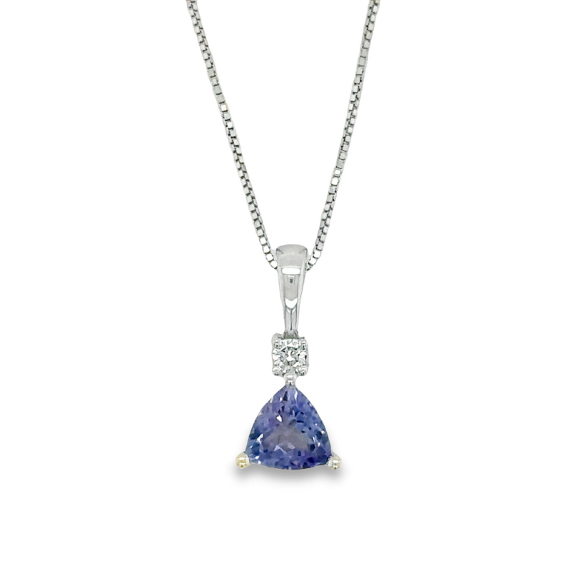 TANZANITE & DIAMOND NECKLACE