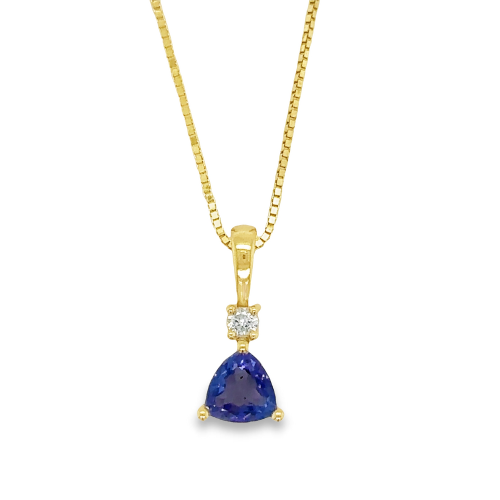 TANZANITE & DIAMOND NECKLACE