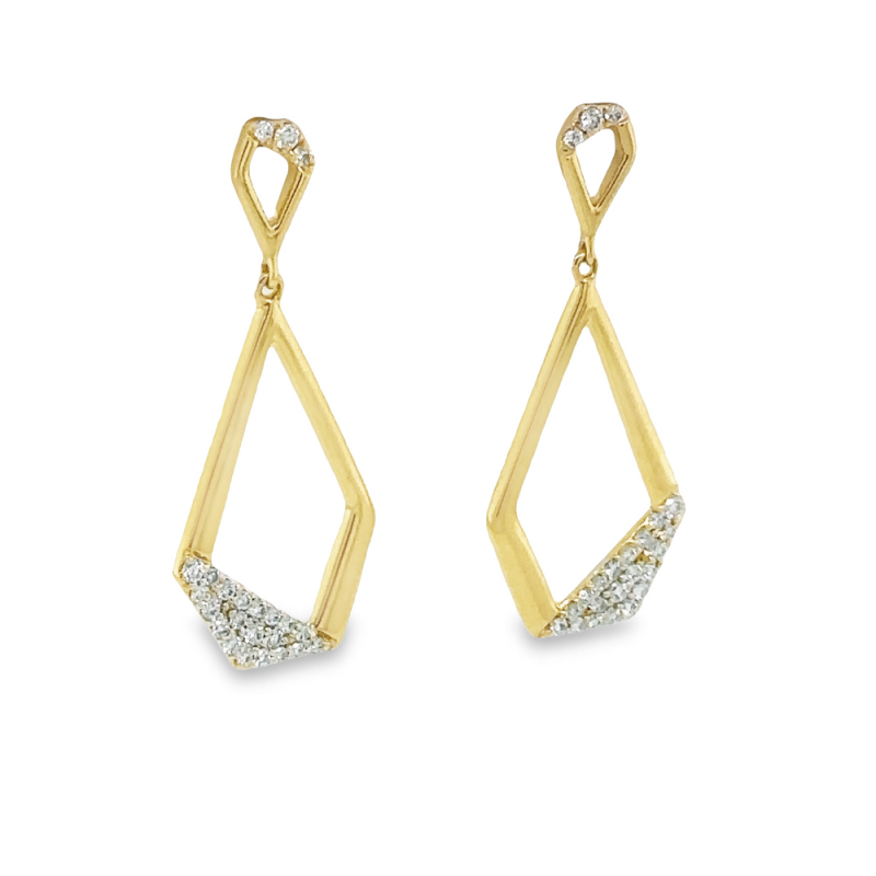 DIAMOND DANGLE EARRINGS - Image 2