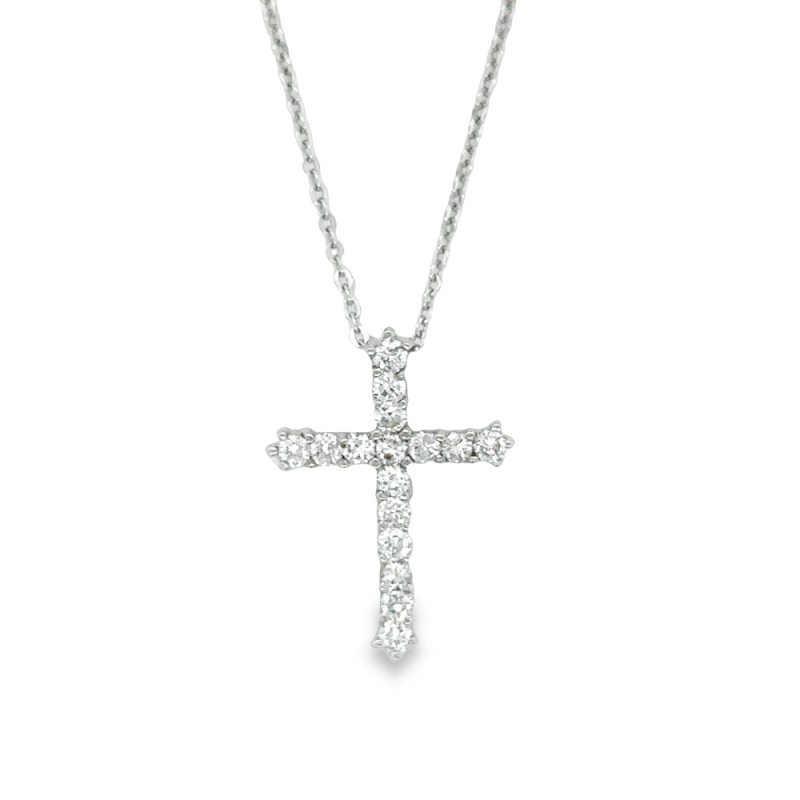 0.52ct TOTAL WEIGHT DIAMOND CROSS NECKLACE