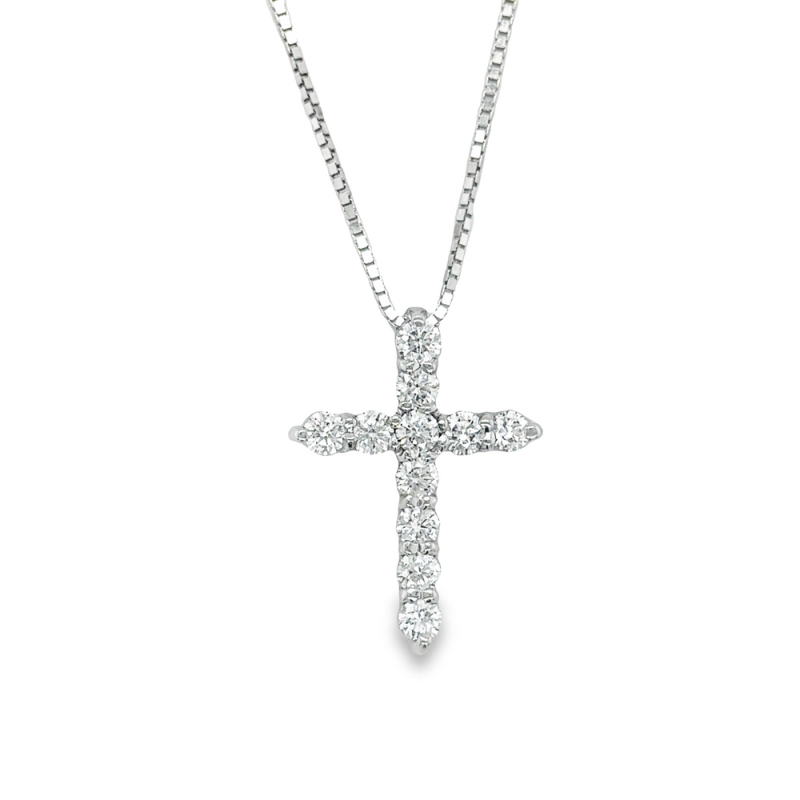 0.75ct TOTAL WEIGHT DIAMOND CROSS NECKLACE