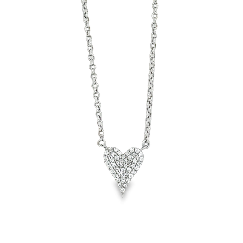 DIAMOND PAVE HEART NECKLACE