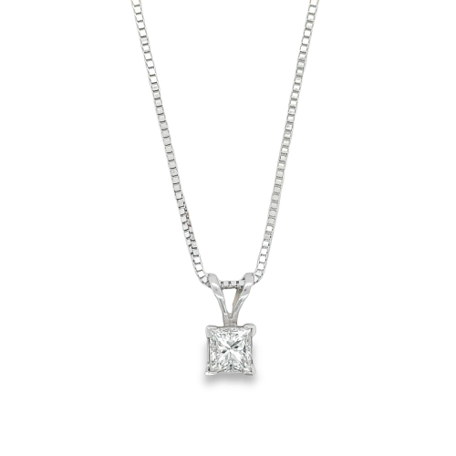 0.64ct DIAMOND SOLITAIRE NECKLACE