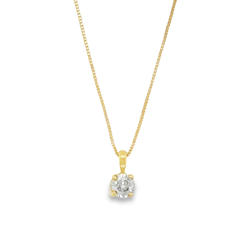 0.40ct DIAMOND SOLITAIRE NECKLACE