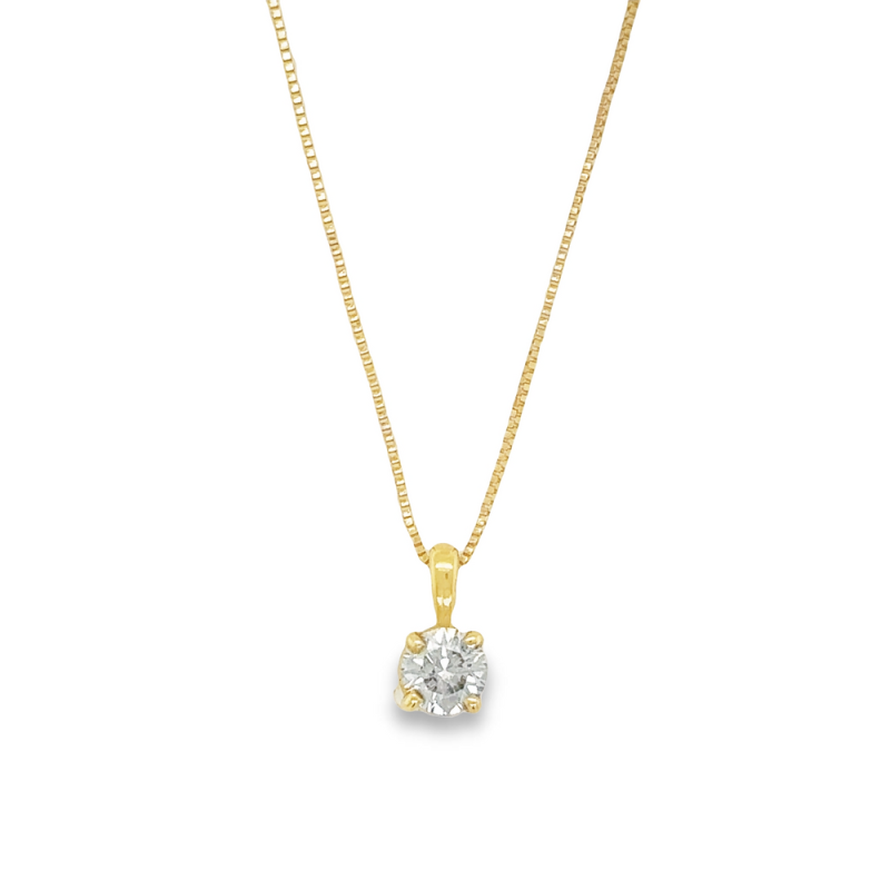 0.40ct DIAMOND SOLITAIRE NECKLACE