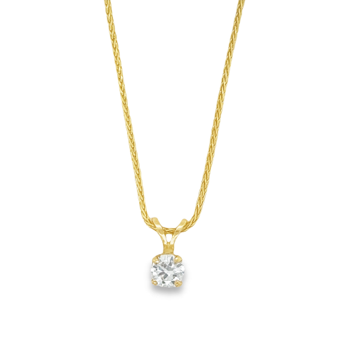 0.34ct DIAMOND SOLITAIRE NECKLACE