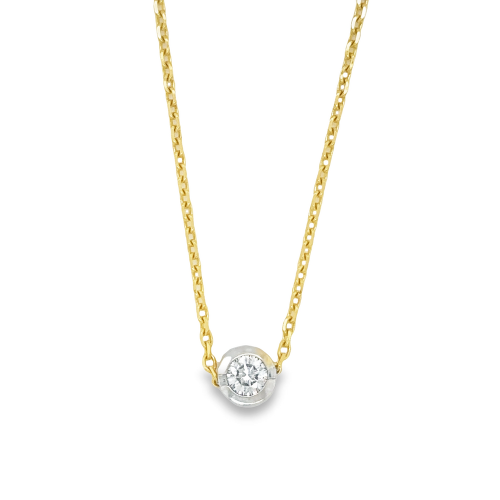 0.28ct DIAMOND SOLITAIRE NECKLACE