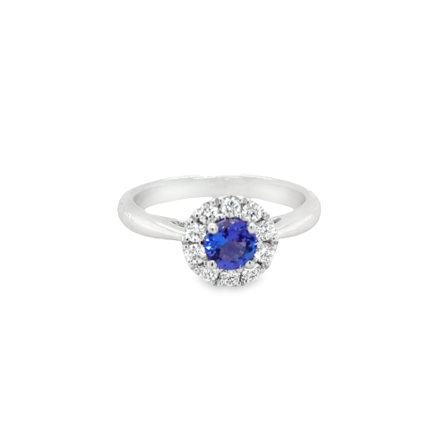 TANZANITE & DIAMOND FASHION RING