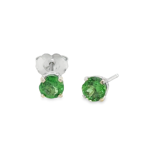 GREEN GARNET (TSAVORITE) EARRINGS