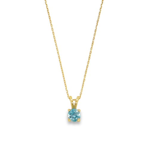 BLUE ZIRCON NECKLACE