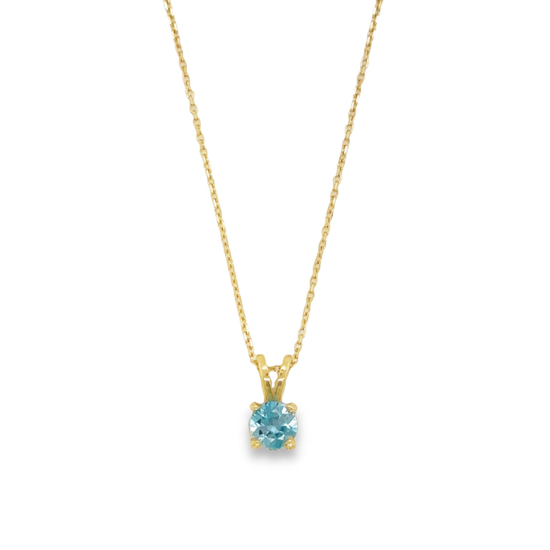 BLUE ZIRCON NECKLACE