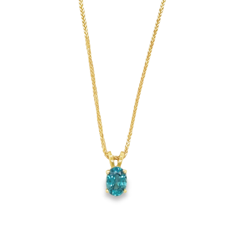 BLUE ZIRCON NECKLACE