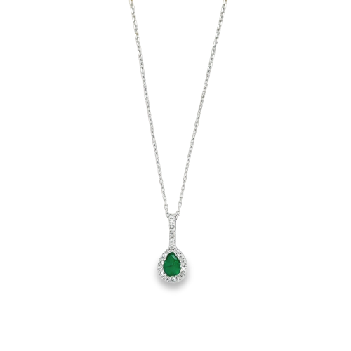 EMERALD & DIAMOND NECKLACE