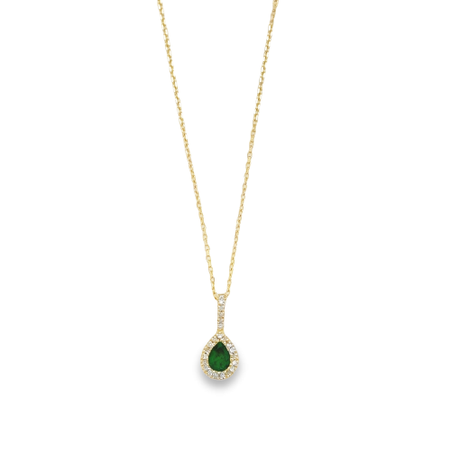 EMERALD & DIAMOND NECKLACE