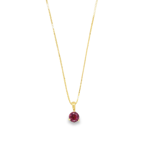 RHODALITE GARNET NECKLACE