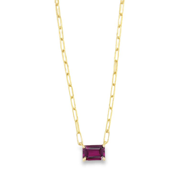 RHODALITE GARNET NECKLACE