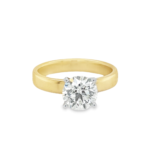 2.01ct ROUND BRILLIANT CUT SOLITAIRE ENGAGEMENT RING