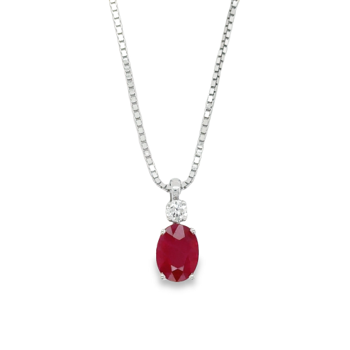 RUBY & DIAMOND NECKLACE
