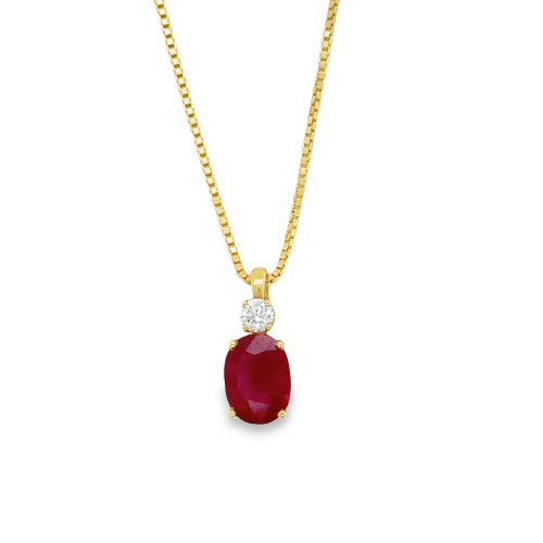 RUBY & DIAMOND NECKLACE