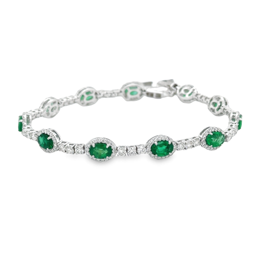 EMERALD & DIAMOND BRACELET