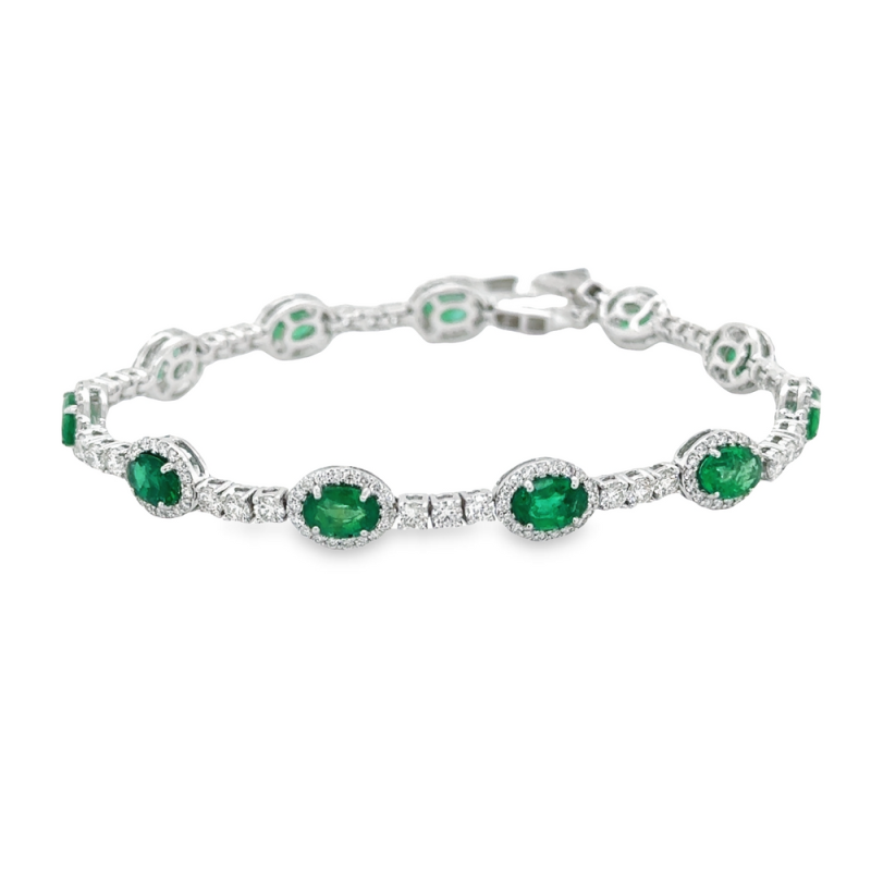 EMERALD & DIAMOND BRACELET